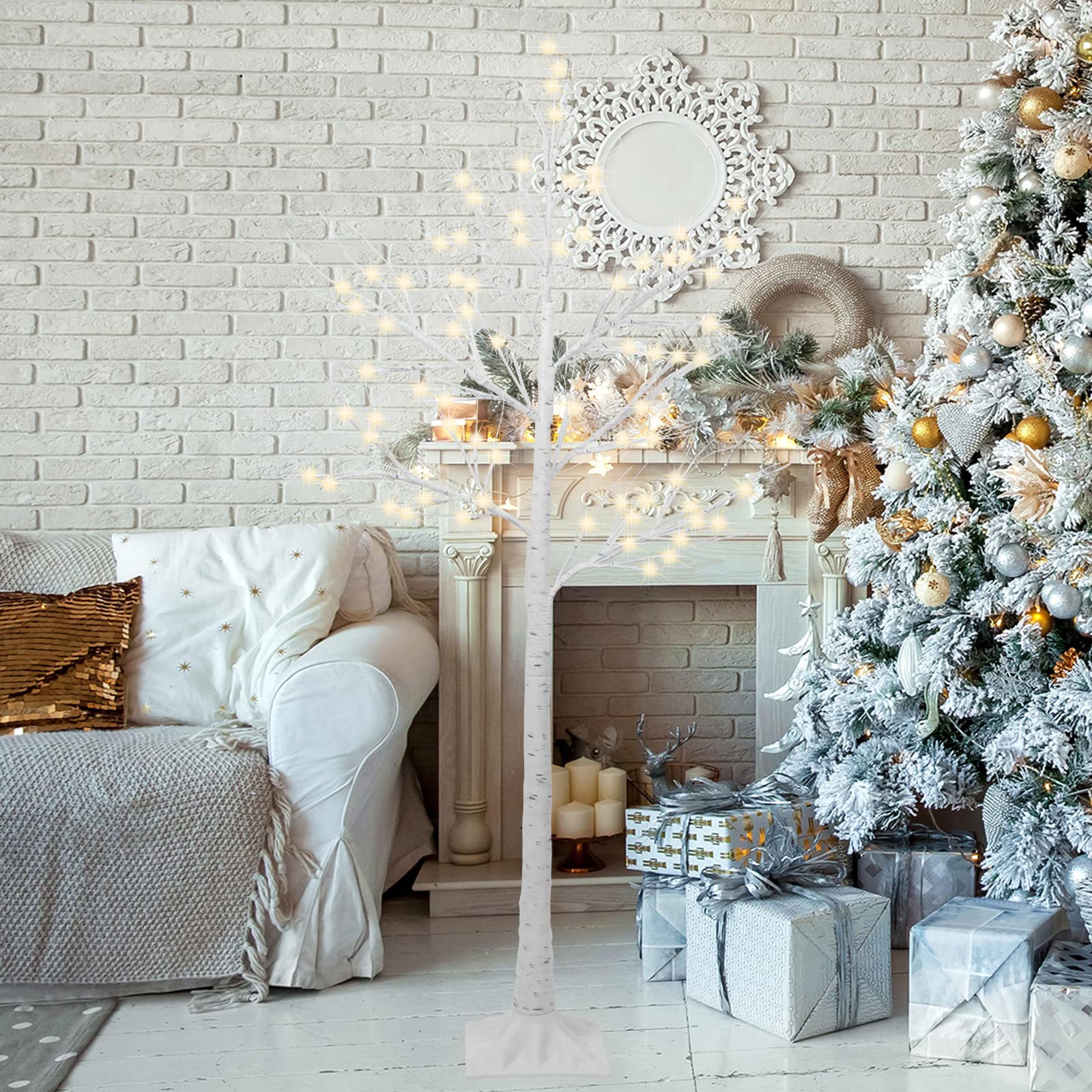 クリスマス シラカバ ツリー 白樺 電飾 インテリア オーナメント 飾り LED Amazon.co.jp: CINECE クリスマス シラカバ ツリー 白樺 電飾